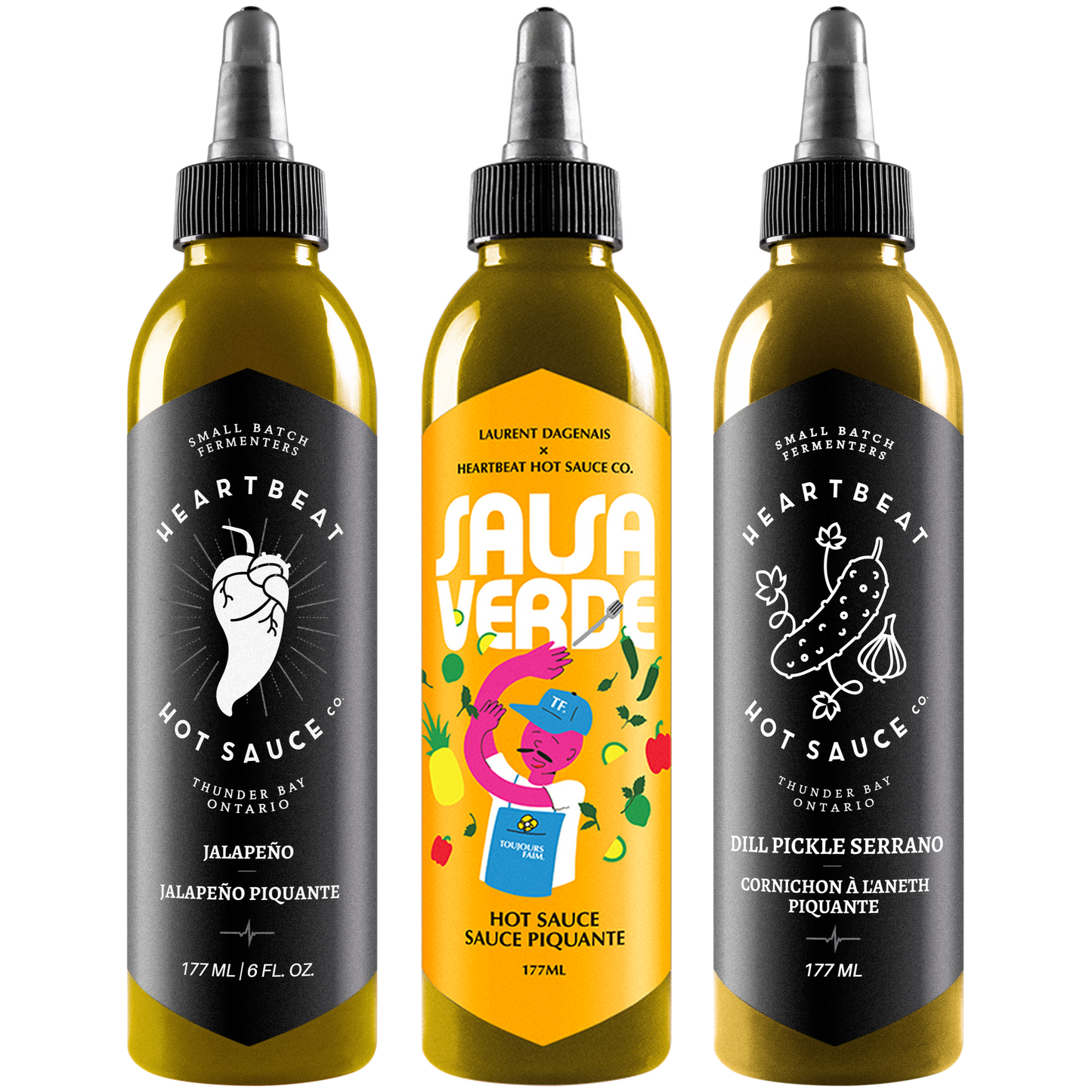 Sour, Envious & Feeling Green! - Hot Sauce 3 Pack