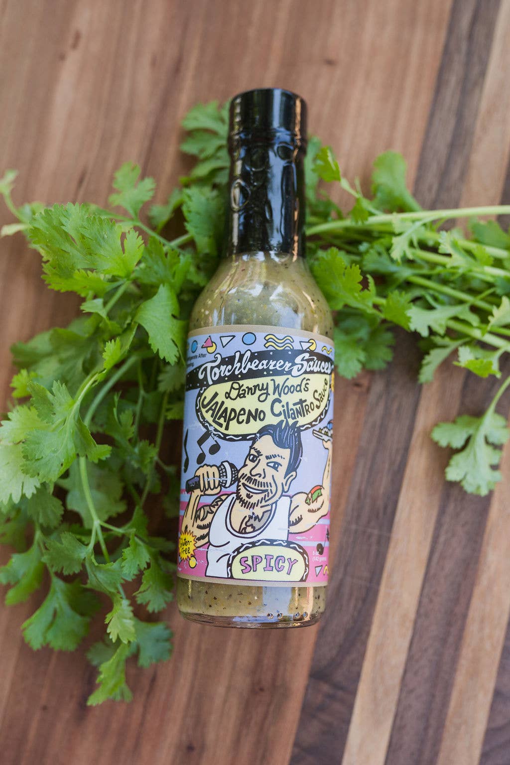 Danny Wood's Jalapeno Cilantro Hot Sauce
