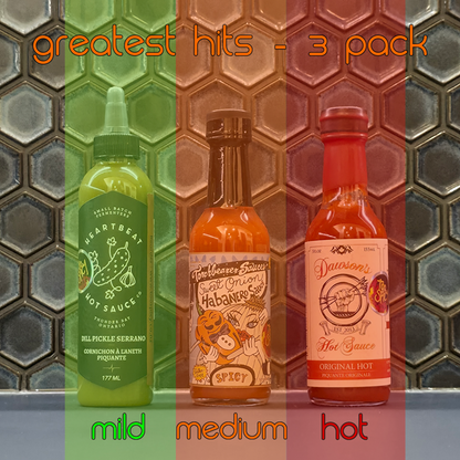 "The Greatest Hits - Cheese Sandwich Edition" Gift Pack - Hot Sauce 3 Pack