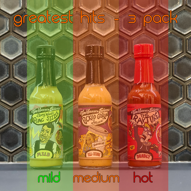 "The Greatest Hits - Burger Edition" Gift Pack - Hot Sauce 3 Pack