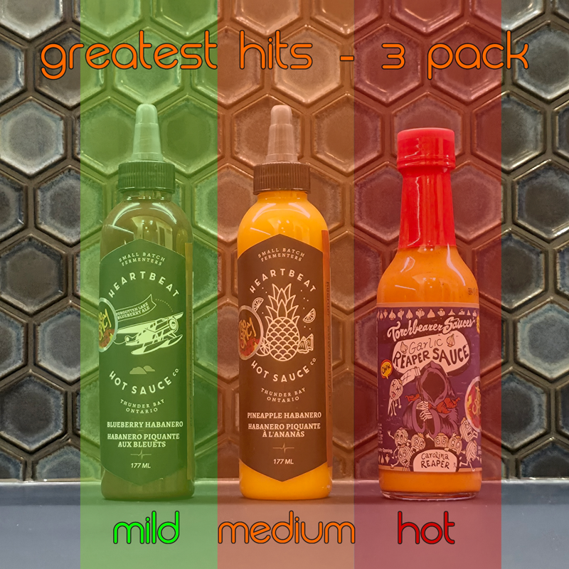 "The Greatest Hits - Pizza Edition" Gift Pack - Hot Sauce 3 Pack