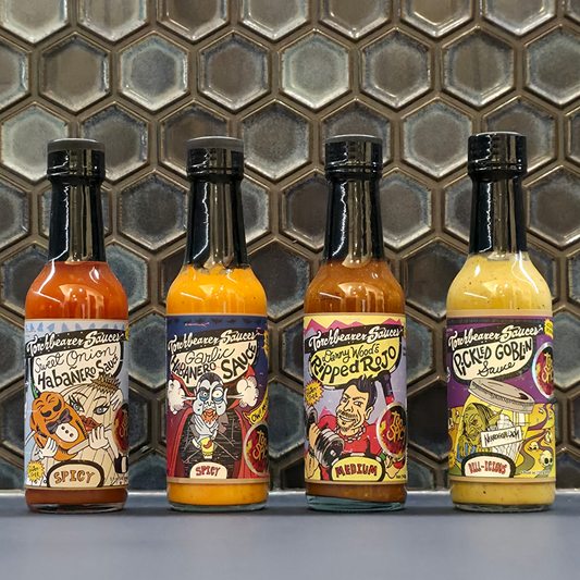 "Our Best Sellers" Gift Pack - Torchbearer - Hot Sauce 4 Pack