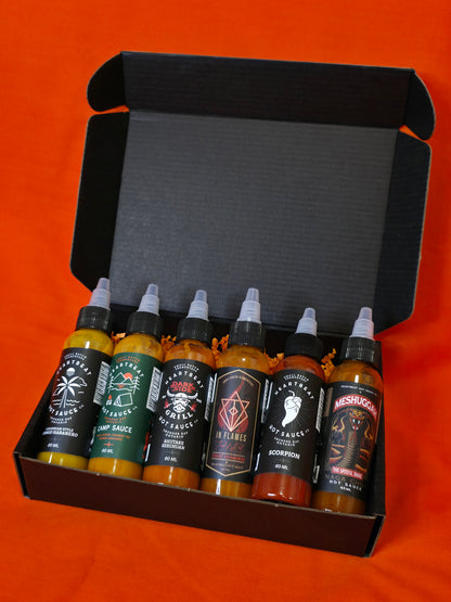 The Too Spicy "Medium to Hot" 6 Pack - Hot Sauce Gift Pack