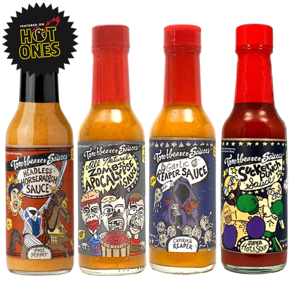 As Sean On Hot Ones! Gift Pack #3 - Torchbearer Hot Sauce 4 Pack